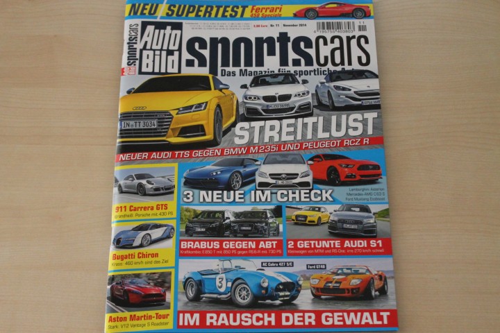 Deckblatt Auto Bild Sportscars (11/2014)